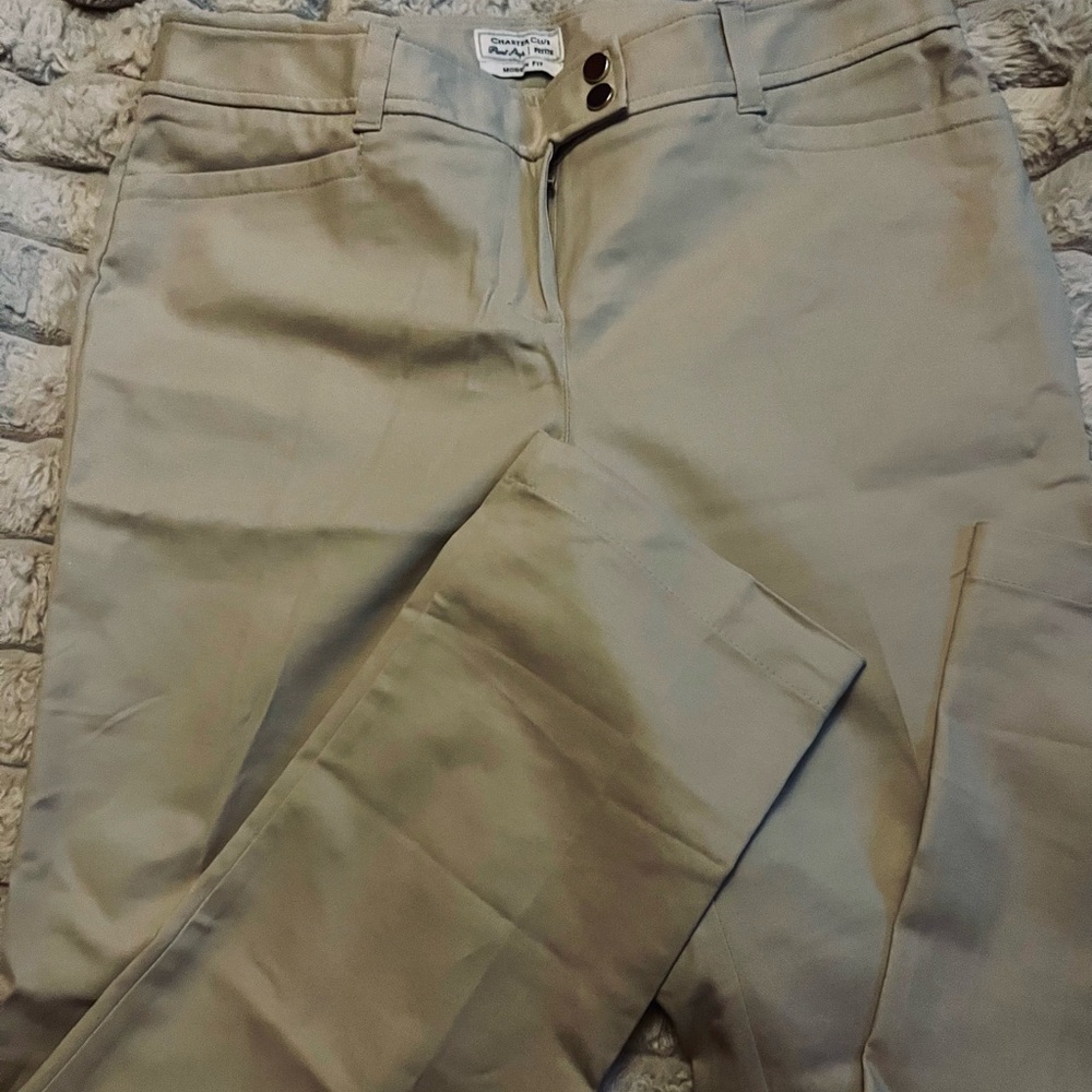Charter Club Straight-Leg Pants in Light Beige - Picture 9 of 13